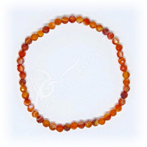 Faceted Red Agate Bracelet