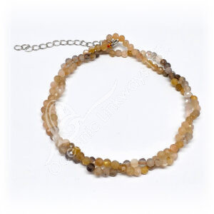 Gradient Multi Moonstone Multi-Use, Shown as a double row bracelet