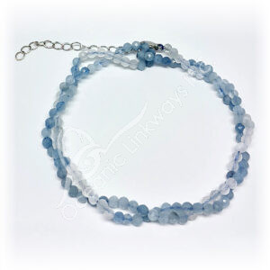 Gradient Aquamarine Multi-Use, Shown as a double row bracelet