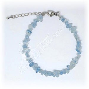 Aquamarine Chips Adjustable Bracelet