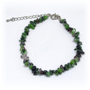 Ruby Zoisite Chips Adjustable Bracelet