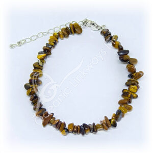 Tiger Eye Chips Adjustable Bracelet