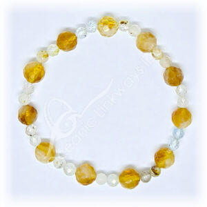 Faceted Citrine Beads Bracelet
