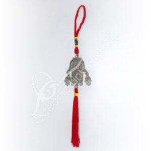 Hands of Fatima Evil Eye Hanging with Red Tassel