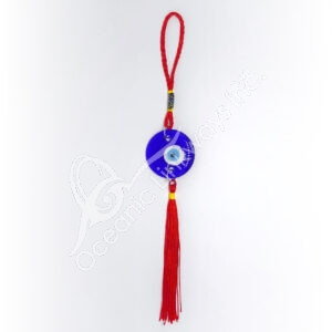 Evil Eye Hanging with Red Tassel