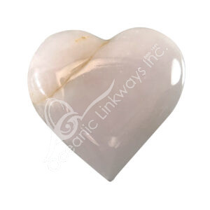 Polished Pink Calcite Heart
