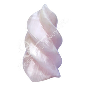 Pink Calcite Flame Shape