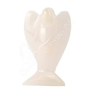 Polished Pink Calcite Angel Carving