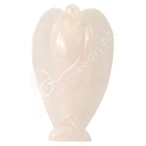 Polished Pink Calcite Angel Carving
