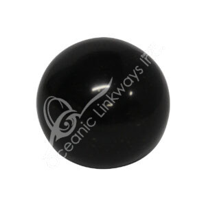 Polished Black Onyx with Pyrite Sphere