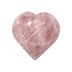 Polished Lavender Quartz Heart