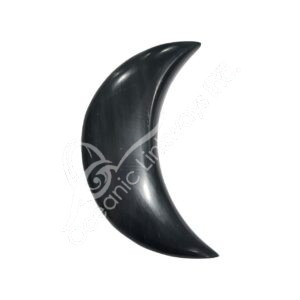 Polished Black Onyx with Pyrite Moon