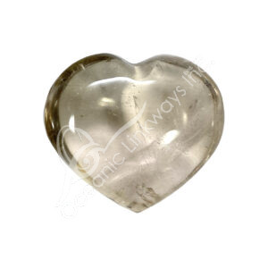 Polished First Quality Smoky Quartz Heart