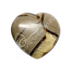 Polished Septarian Jasper Heart