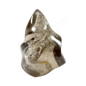 Polished Smoky Quartz Flame Shape