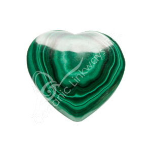 Polished Malachite Heart