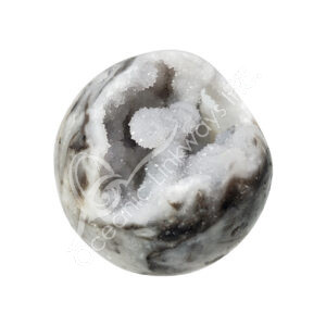 Dendritic Agate with Druse Egg and Sphere