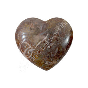 Plume Agate Heart