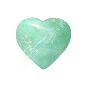 Polished Green Chrysocolla Heart