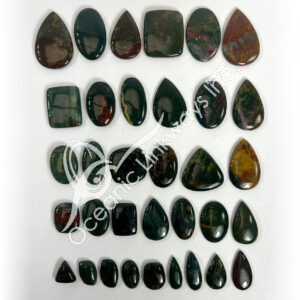 Bloodstone Cabochons Mixed Shapes and Sizes