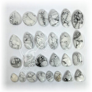 Howlite Cabochons Mixed Shapes and Sizes