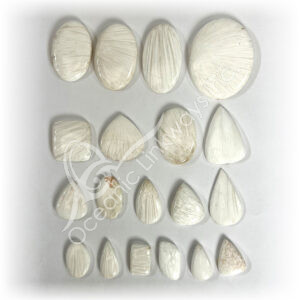 Scolecite Cabochons Mixed Shapes and Sizes