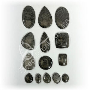 Black Opal Cabochons Mixed Shapes and Sizes