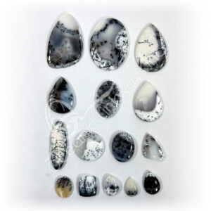 Dendritic Agate Cabochons Mixed Shapes and Sizes
