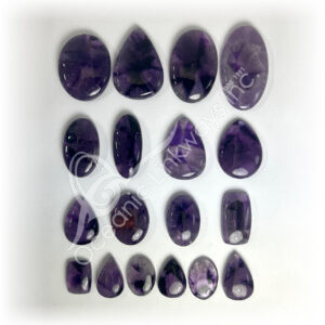 Star Amethyst Cabochons Mixed Shapes and Sizes