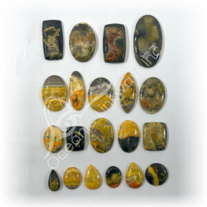 Eclipse Bumble Bee Jasper Cabochons Mixed Shapes and Sizes