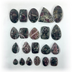 Eudialyte Cabochons Mixed Shapes and Sizes
