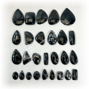 Psilomelane Cabochons Mixed Shapes and Sizes