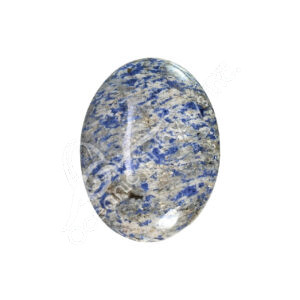 Sodalite with Quartz Palm Stone