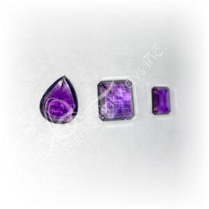 Faceted Amethyst Cabochon in Mix Shapes