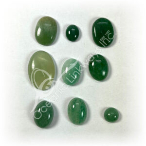 Green Aventurine Cabochons (Pack of 3)