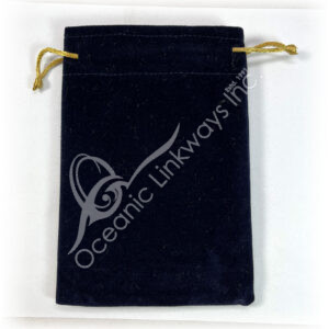 Navy Blue Velvet Bag