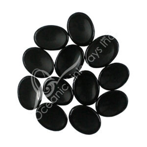 Black Agate Worry Stones