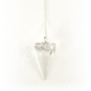 Hexagonal Crystal Quartz Pendulum with Plain Chain