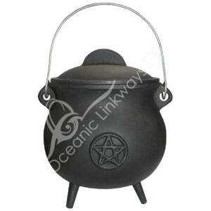 Cauldron Pentacle Cast Iron