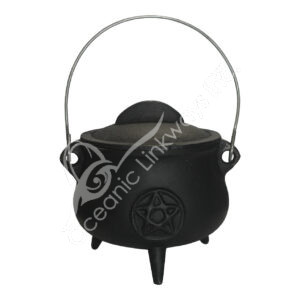 Pentacle Cast Iron Cauldron 5.5"