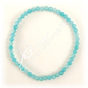 Faceted Amazonite Beads Bracelet