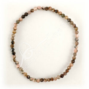 Faceted Rhodochrosite Beads Bracelet (4 mm)