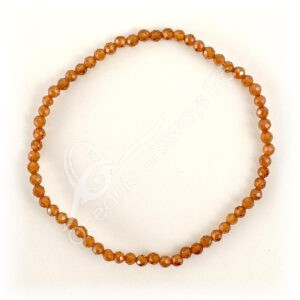 Bracelet Orange Garnet Faceted