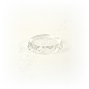 Clear Faceted Glass Stand