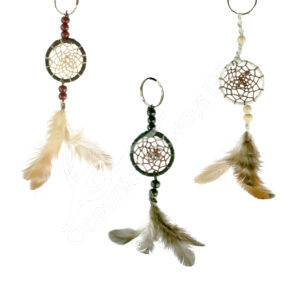 Natural Color Mix Dreamcatcher Keychain