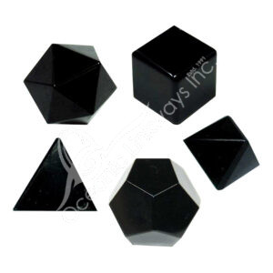 Shungite Platonic Solid (Pack of 5)