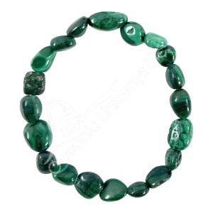 Malachite Tumbled Stones Bracelet