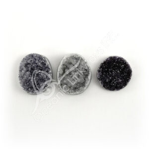 Mini Rainbow Amethyst C Cabochon with Druse